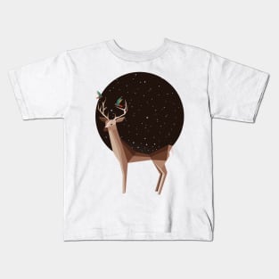 Moon deer Kids T-Shirt